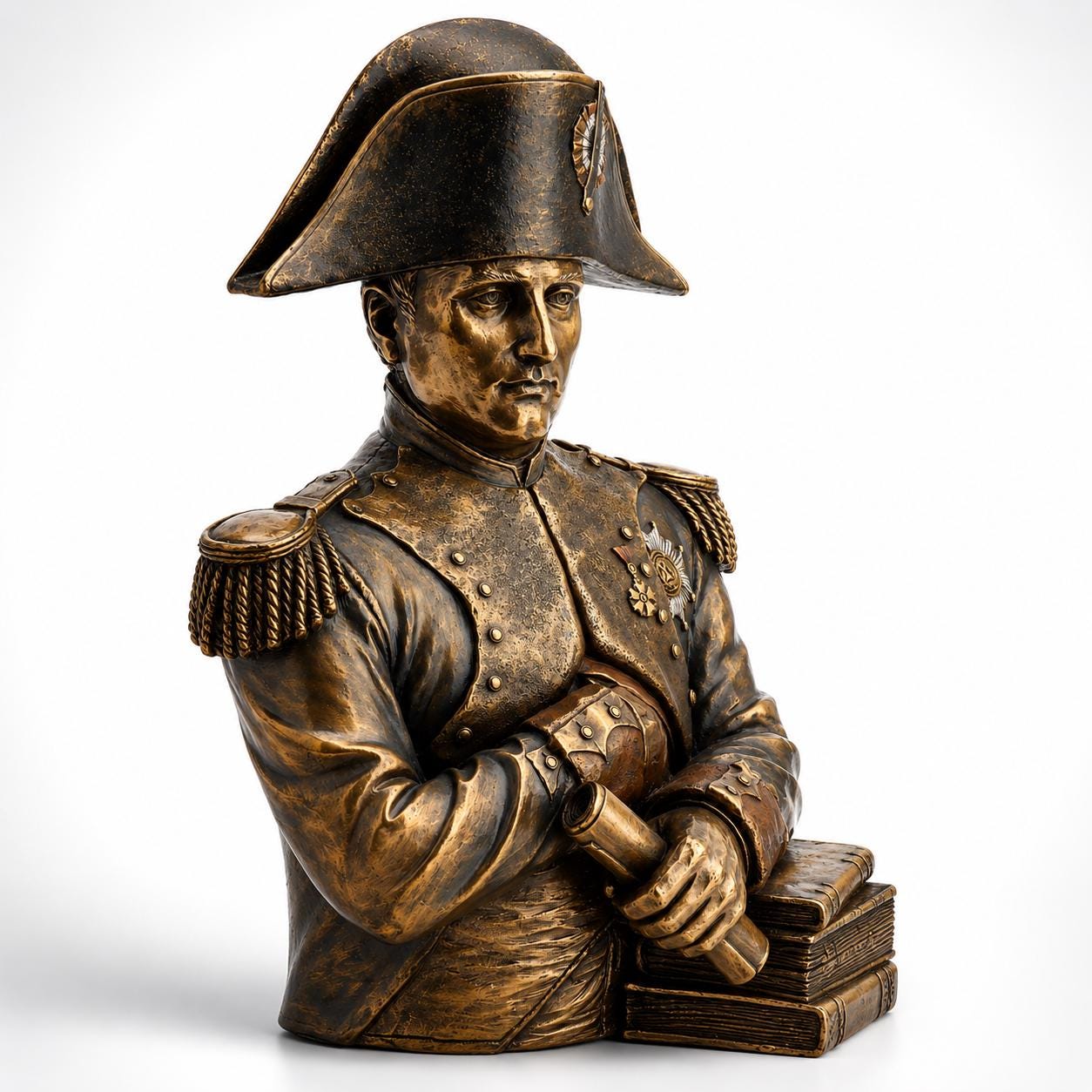Napoleon Bonaparte Bust, French Emperor Statue, Military Leader Sculpture, Historical Figure Decor, Napoleonic Art, Office Library Gift