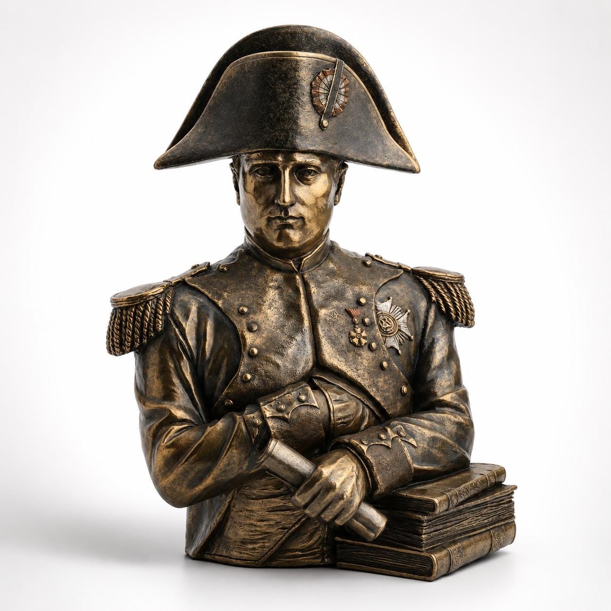 Napoleon Bonaparte Bust, French Emperor Statue, Military Leader Sculpture, Historical Figure Decor, Napoleonic Art, Office Library Gift