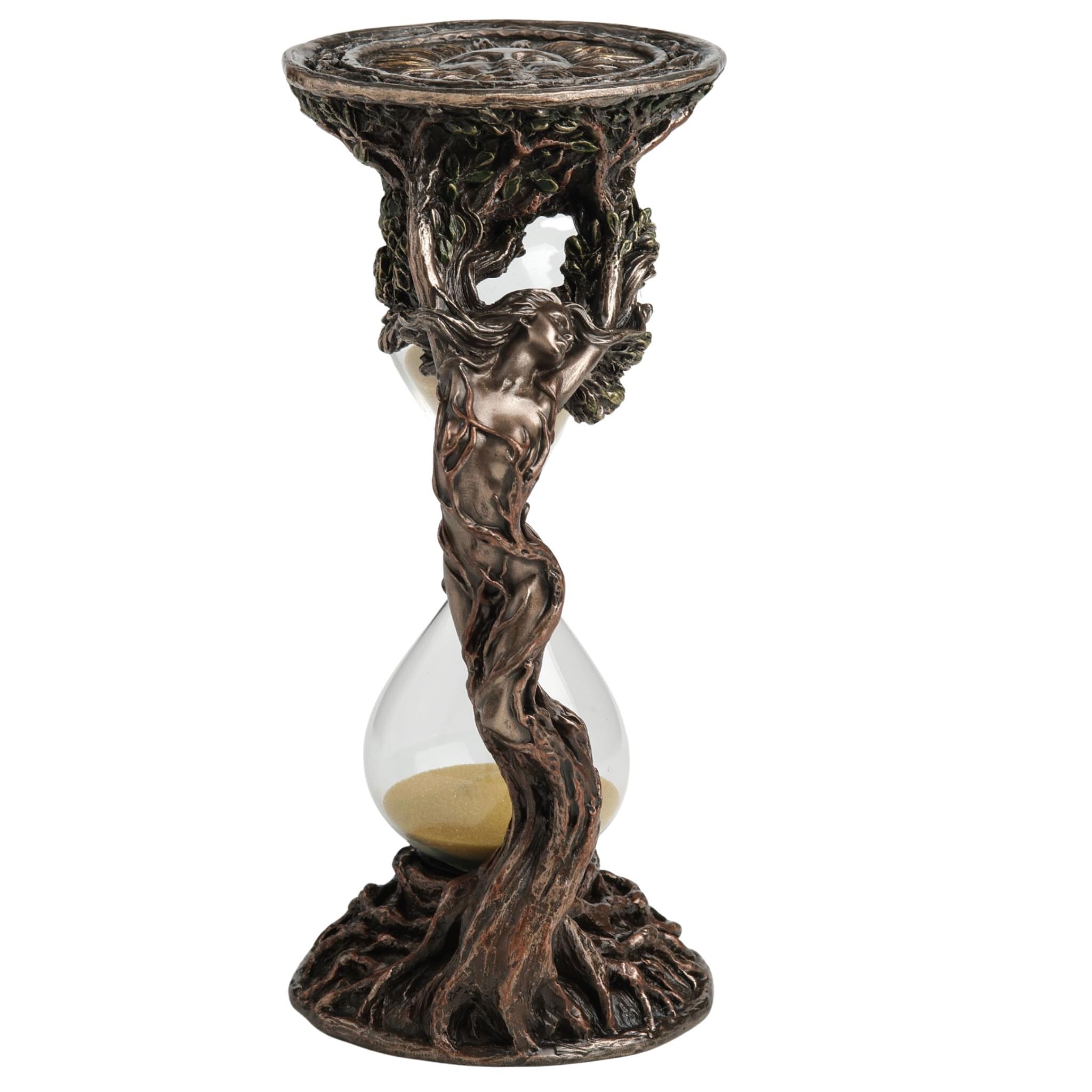 Dryad Hourglass Statue, Tree Spirit Sand Timer, Greek Mythology Decor, Forest Nymph Sculpture, Fantasy Woodland Hour Glass