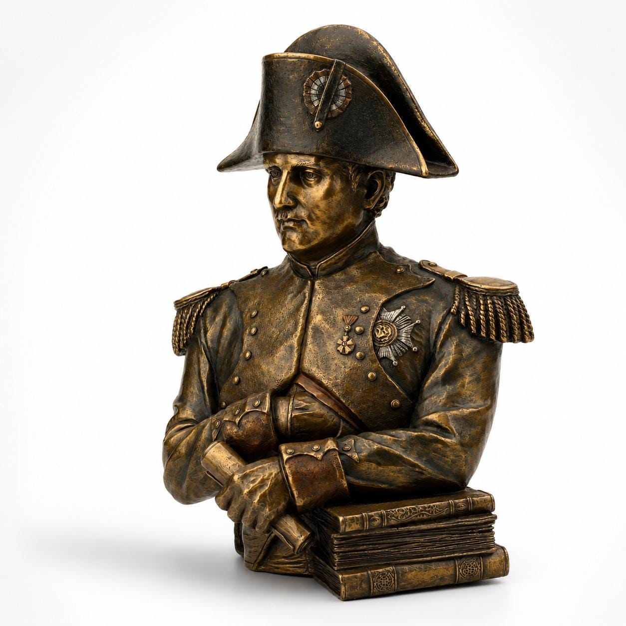 Napoleon Bonaparte Bust, French Emperor Statue, Military Leader Sculpture, Historical Figure Decor, Napoleonic Art, Office Library Gift