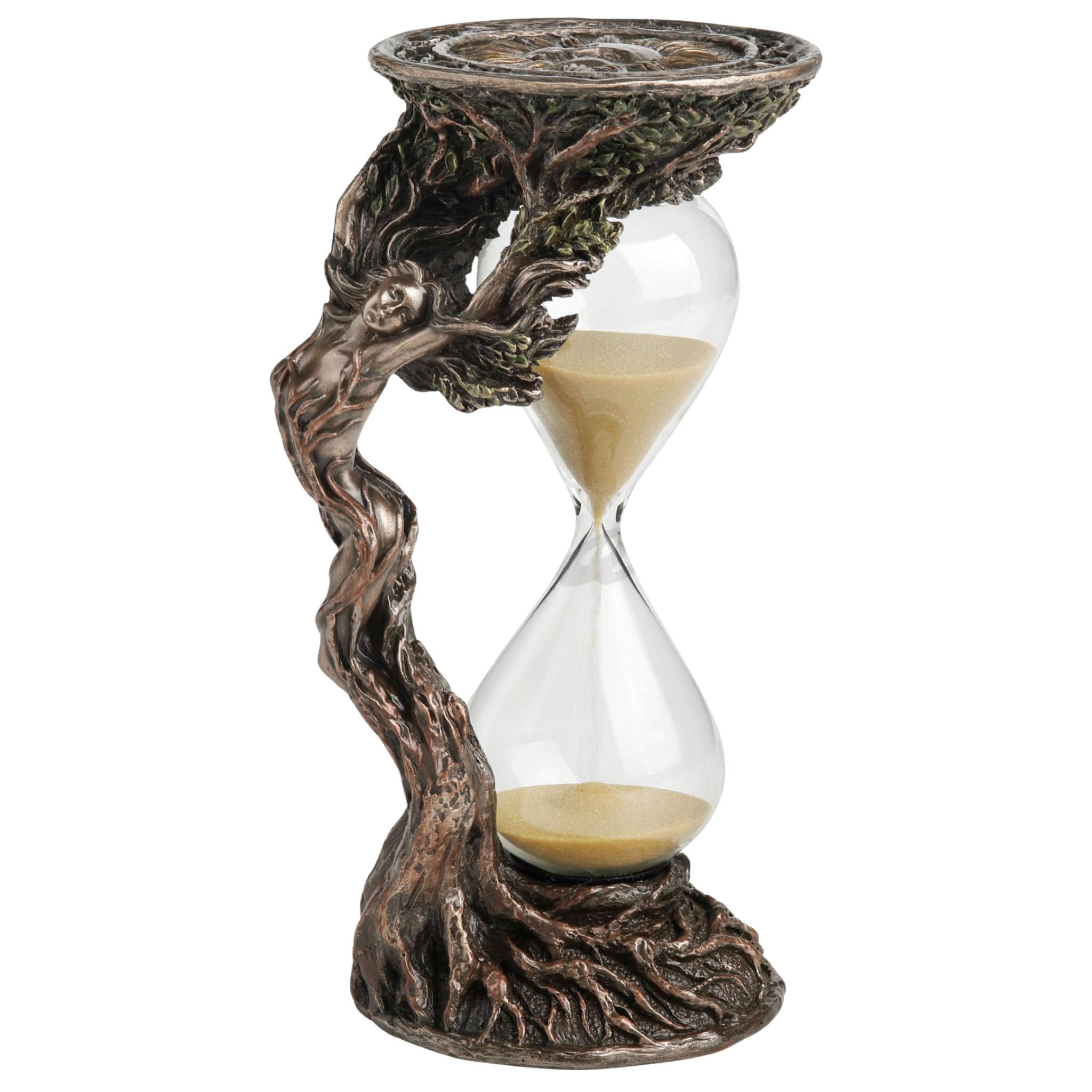Dryad Hourglass Statue, Tree Spirit Sand Timer, Greek Mythology Decor, Forest Nymph Sculpture, Fantasy Woodland Hour Glass