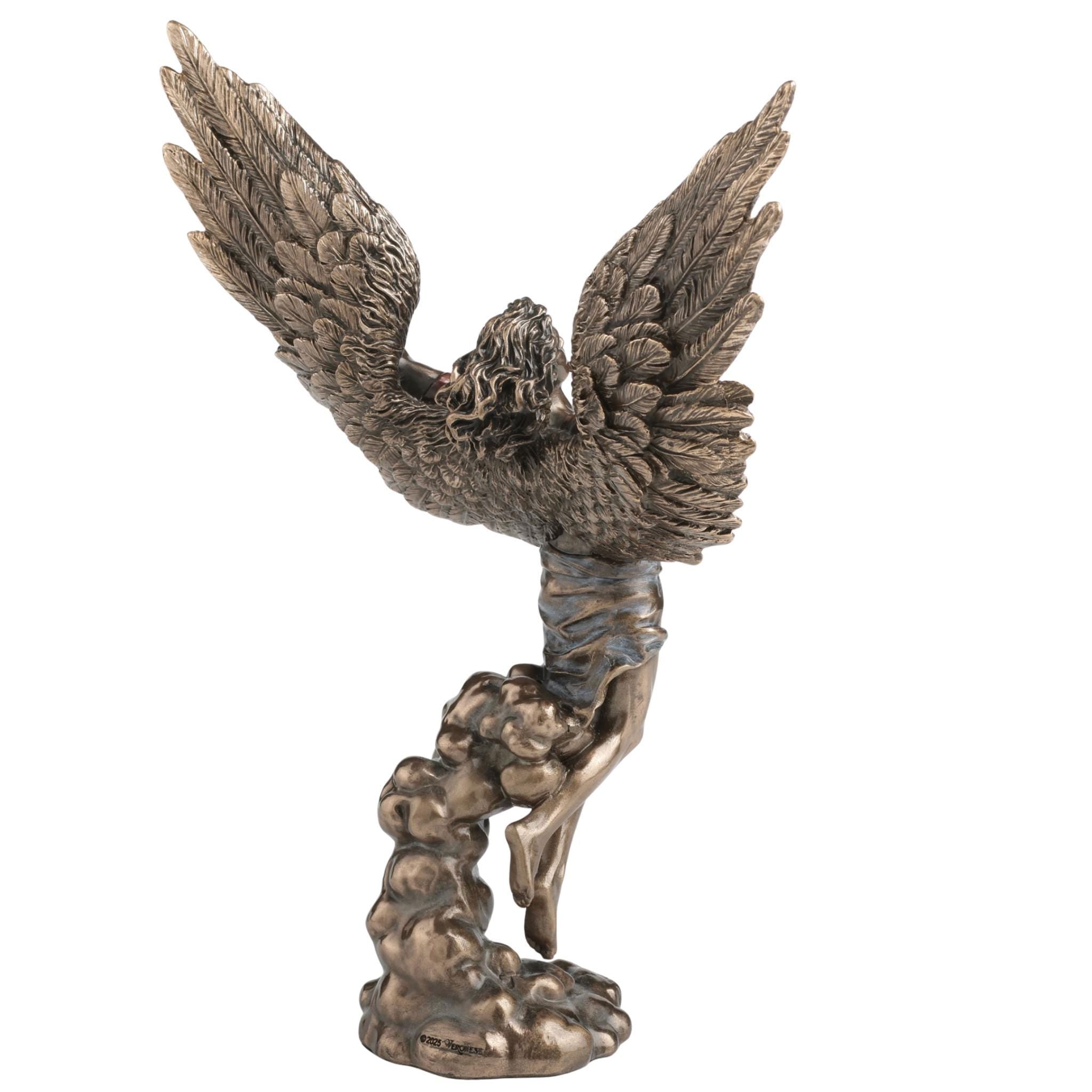 Icarus Statue Greek Mythology Sculpture, Flight of Icarus Figurine, Winged Greek God Decor, Daedalus Myth Gift