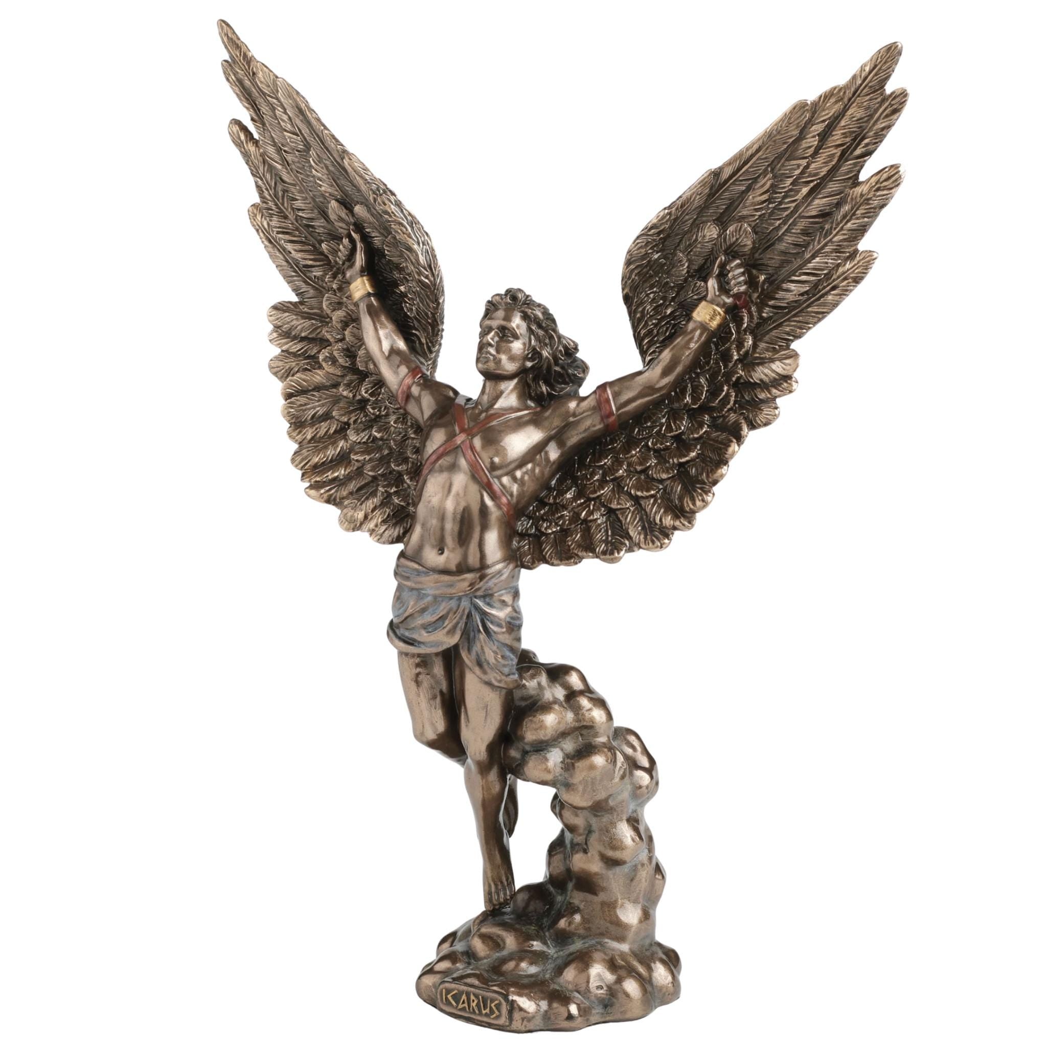 Icarus Statue Greek Mythology Sculpture, Flight of Icarus Figurine, Winged Greek God Decor, Daedalus Myth Gift
