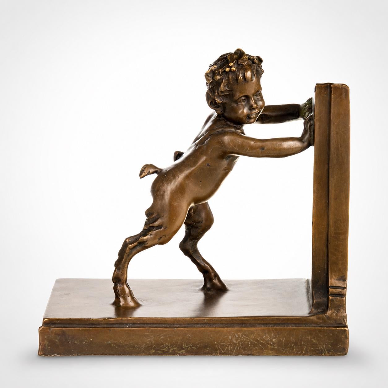 Cherub Bookend Statue | Handcrafted Bronze Decor