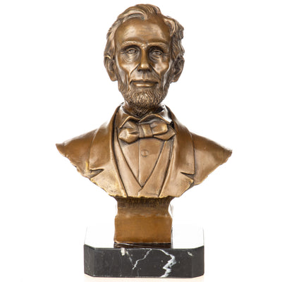 Abraham Lincoln Bust | Handcrafted Bronze Decor | Gift Idea