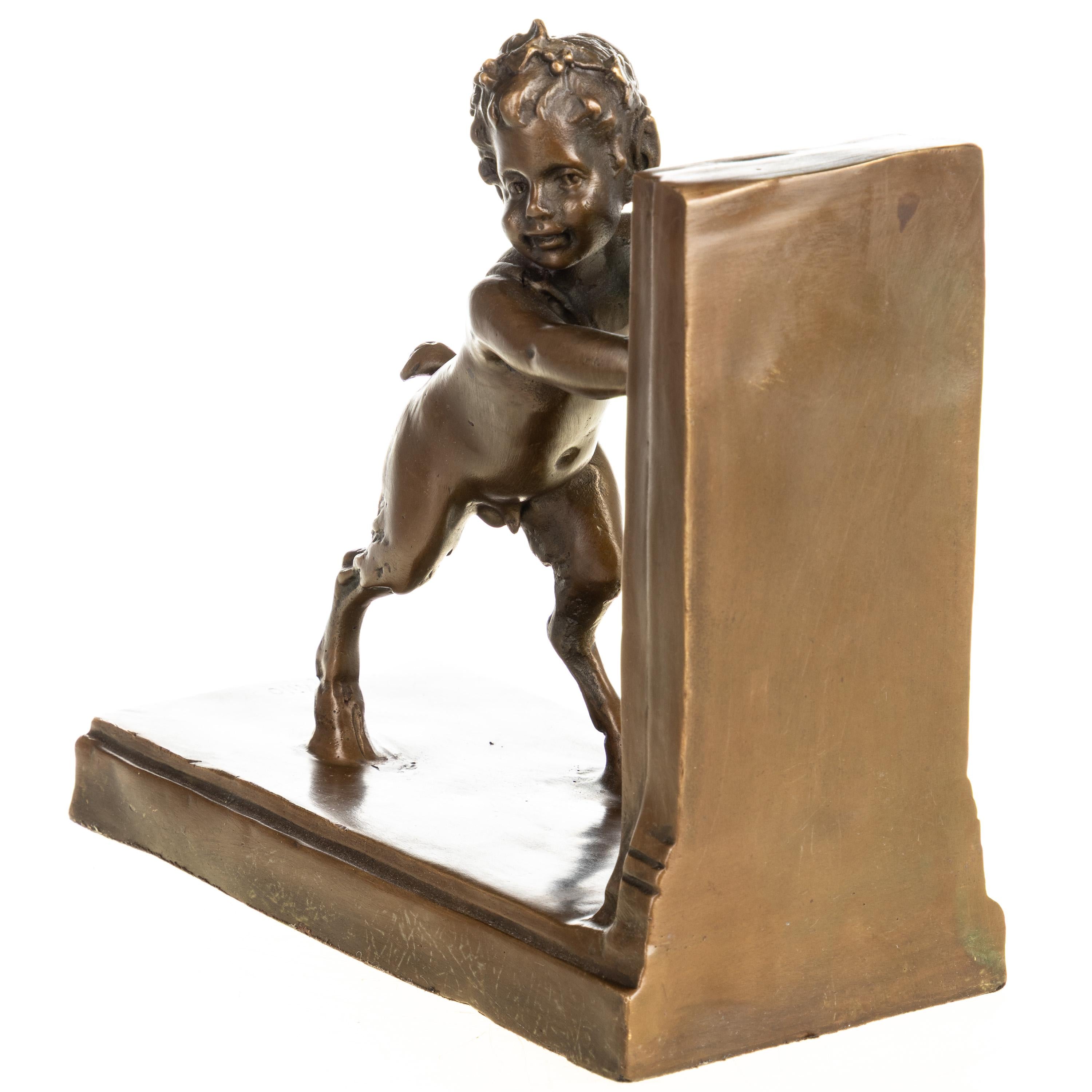 Cherub Bookend Statue | Handcrafted Bronze Decor