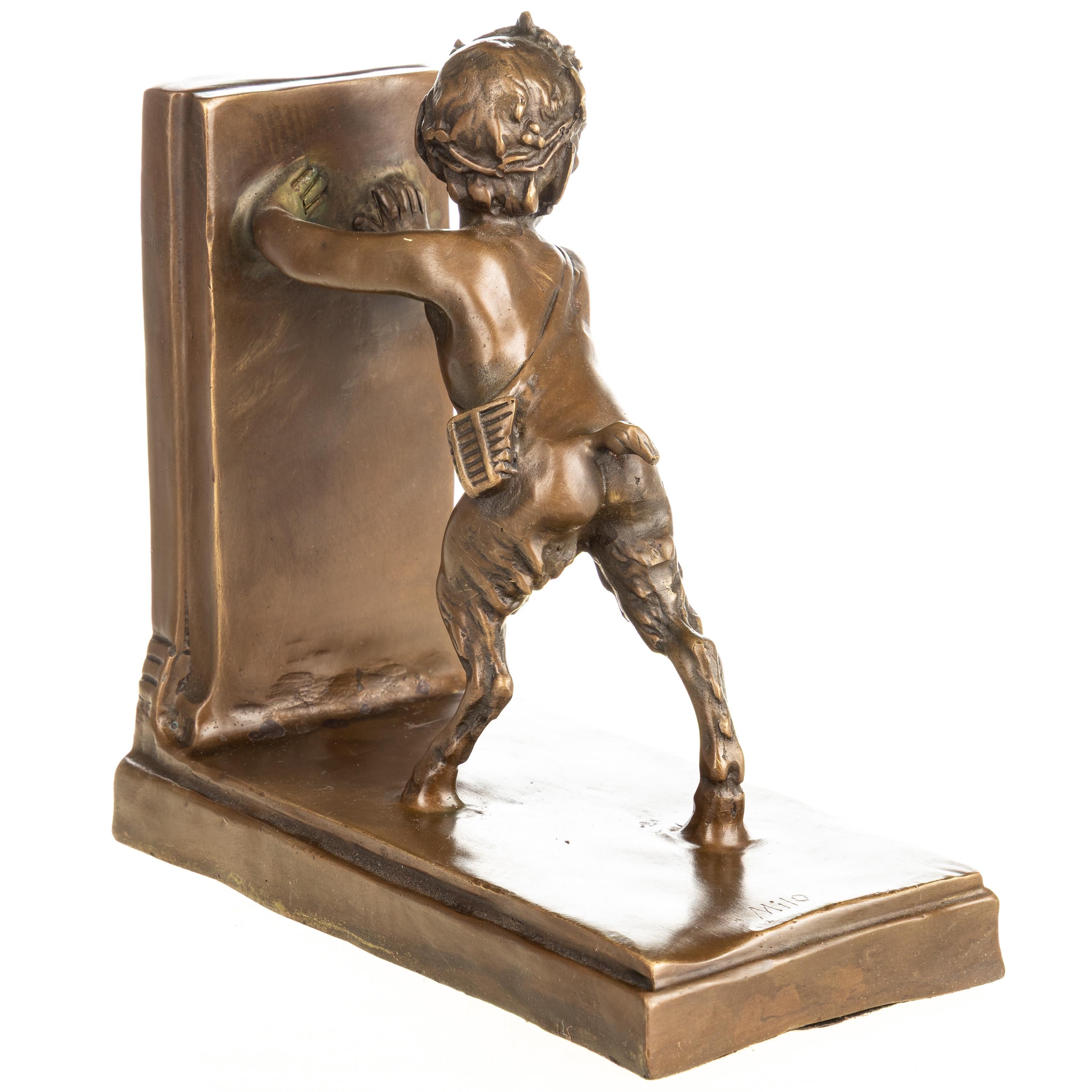 Cherub Bookend Statue | Handcrafted Bronze Decor