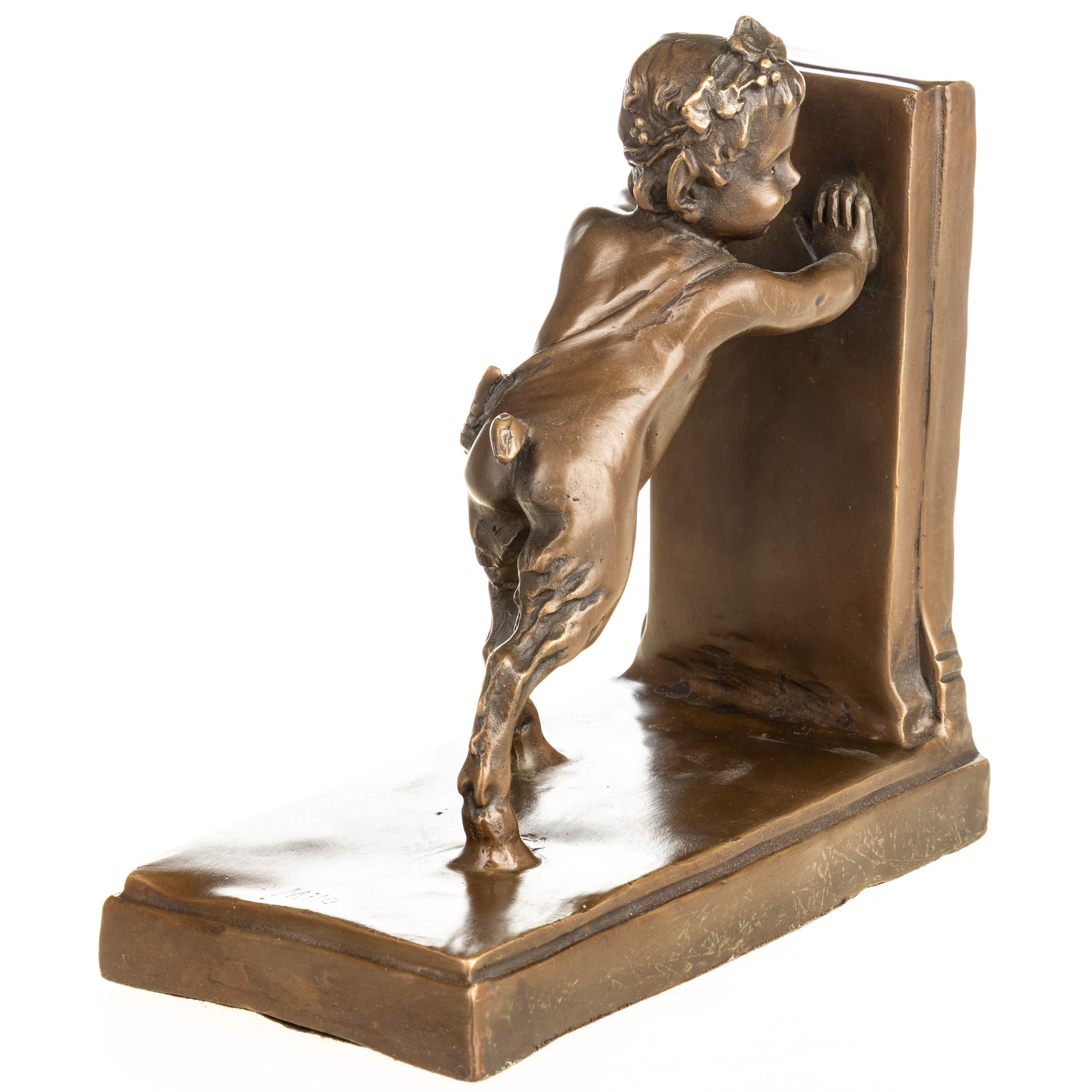Cherub Bookend Statue | Handcrafted Bronze Decor
