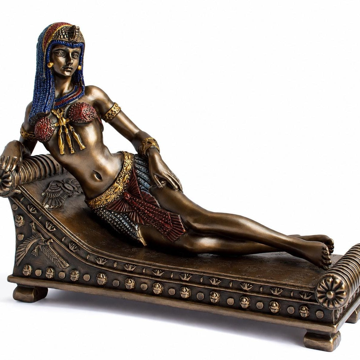 Small Cold Cast Bronze Cleopatra Statue