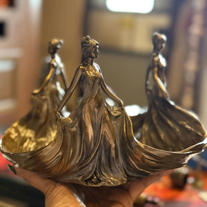 Customer photo of The Three Graces Fruit Bowl Centerpiece Art Nouveau | Vases & Bowls