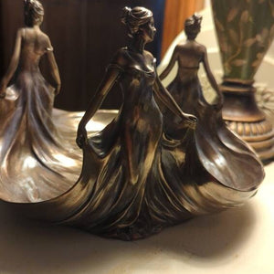 Customer photo of The Three Graces Fruit Bowl Centerpiece Art Nouveau | Vases & Bowls