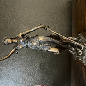 Customer photo of Themis Statue Bronze. Symbol of justice.Themis Bronze Figurine
