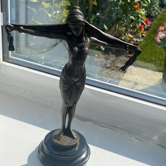 Customer photo of Veiled Egyptian Dancer | Handcrafted Bronze Decor