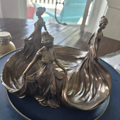 Customer photo of The Three Graces Fruit Bowl Centerpiece Art Nouveau | Vases & Bowls