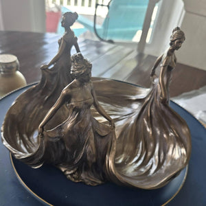 Customer photo of The Three Graces Fruit Bowl Centerpiece Art Nouveau | Vases & Bowls